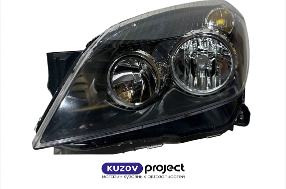 Фара левая черная с электрическим корректором Opel Astra (H) 2004-2014 (TYC / Тайвань)
