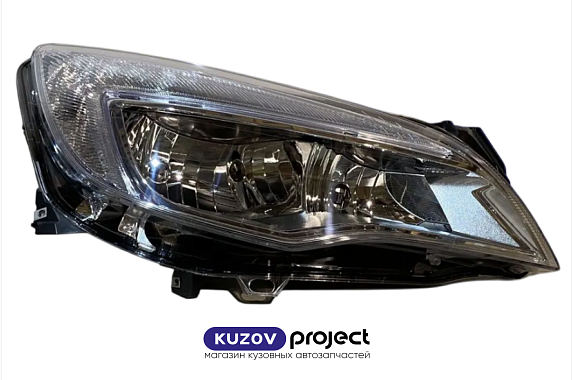 Фара правая хром с электрическим корректором Opel Astra (J) 2009-2015 (DEPO / Тайвань)