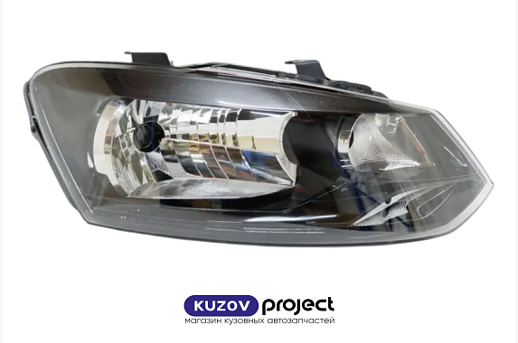 Фара правая с электрическим корректором Volkswagen Polo 2010-2015 4D (Китай)